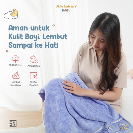Baby Bath Towel Handuk Mandi 60 x 120