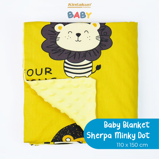 Kintakun Baby Minky Dot Blanket Selimut Bayi 110 x 150 Varian Warna
