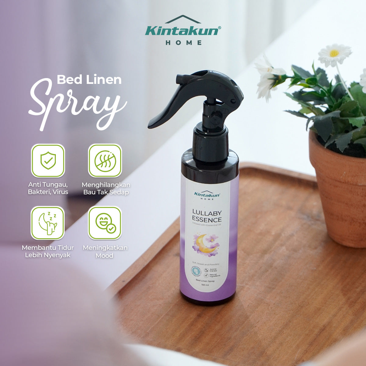 Bed Linen Travel Size Anti Bakteri 60ml Varian