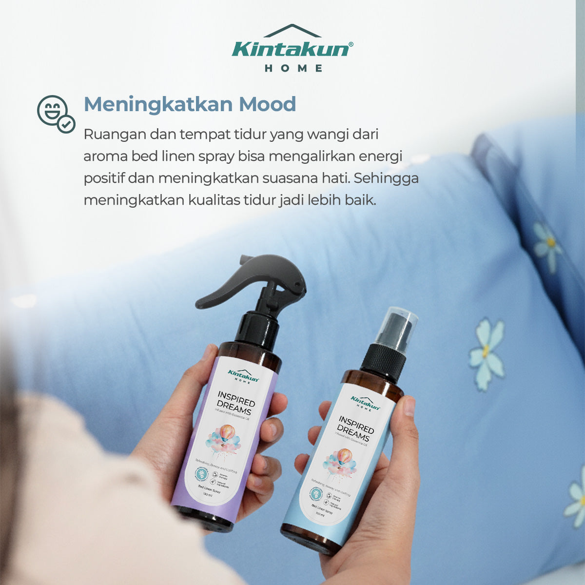 Bed Linen Travel Size Anti Bakteri 60ml Varian