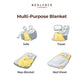 Beglance Poly Diamond Knit Blanket 150 x 195 Almond