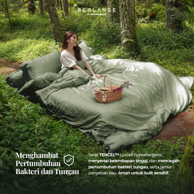 Beglance Tencel Plain Sprei Fitted 200 x 200