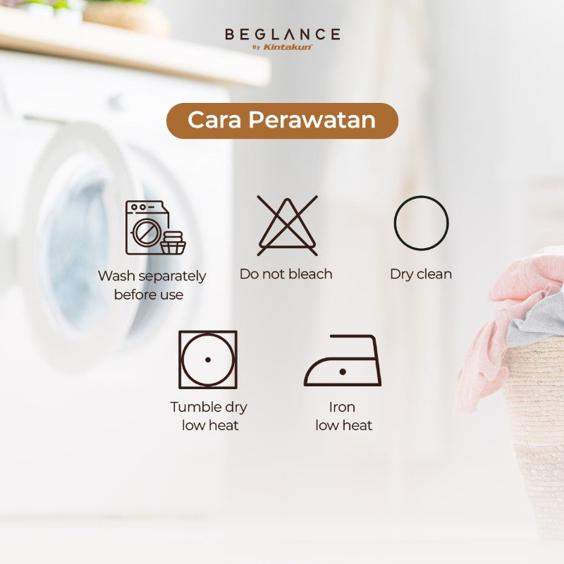 Beglance Tencel Plain Sprei Fitted 180 x 200 Tinggi 40cm