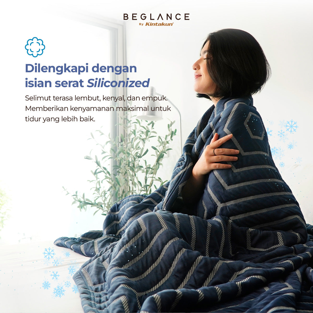 BEGLANCE Ultra Cool Blanket Premium Aqua Breeze