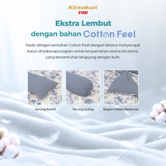 Kintakun Dluxe Bedcover Set Fitted Winona Tinggi 30cm
