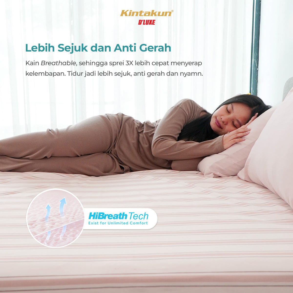 Kintakun Dluxe Sprei Duo 2in1 Tinggi 30cm Motif Morence