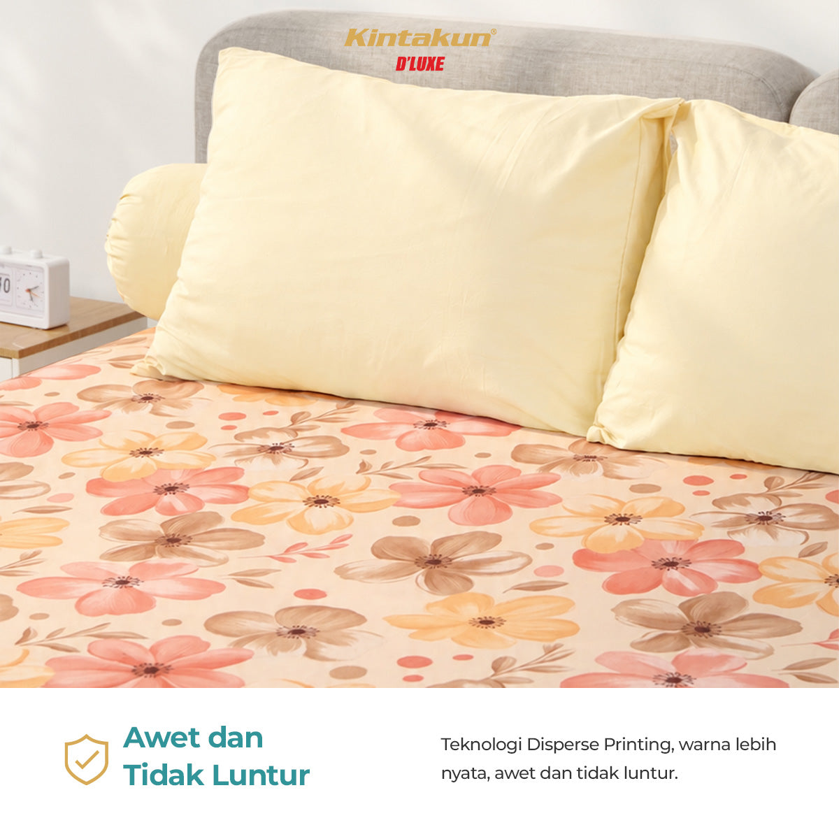 Kintakun Dluxe Sprei Duo 2in1 Tinggi 30cm Motif Morence