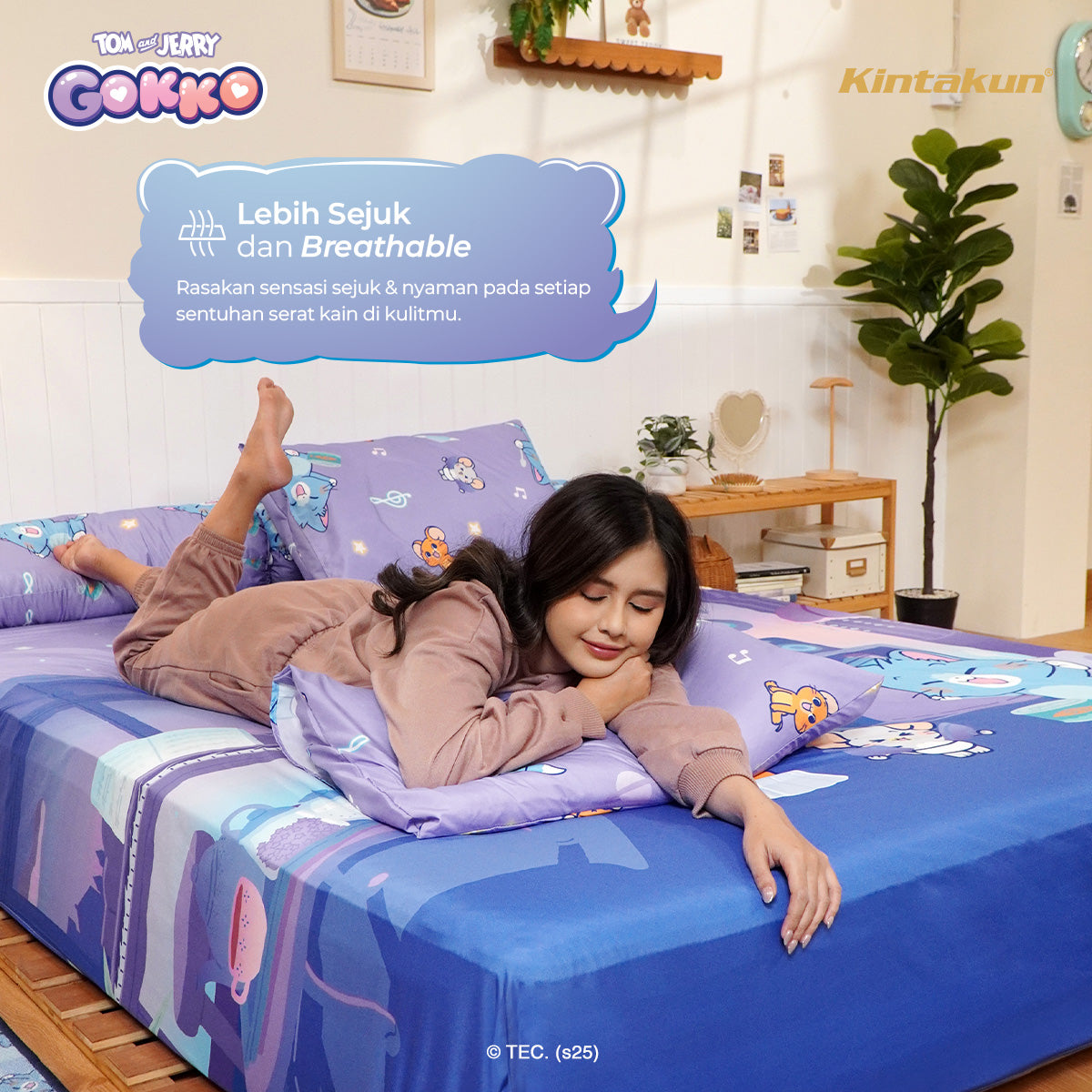 Kintakun Tom And Jerry Gokko Series Sarung Bantal Guling Fun Time