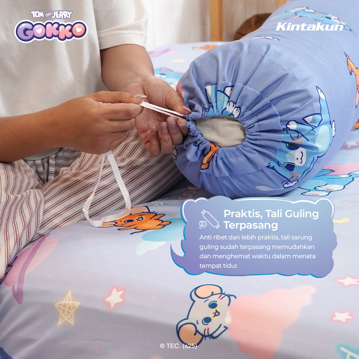 Kintakun Tom And Jerry Gokko Series Sarung Bantal Guling Fun Time