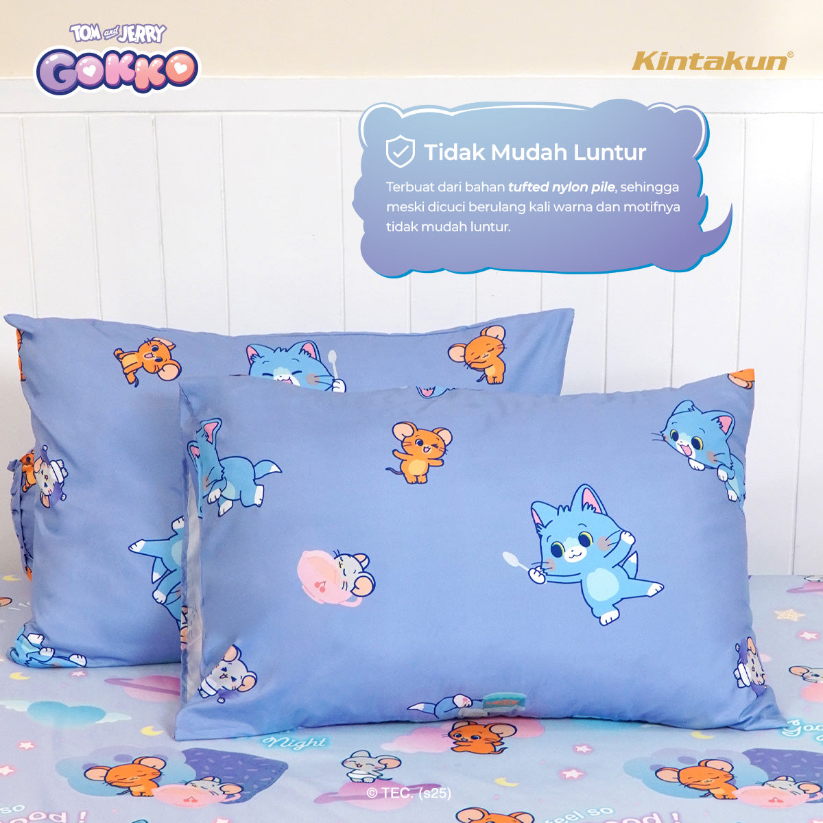 Kintakun Tom And Jerry Gokko Series Sarung Bantal Guling Fun Time
