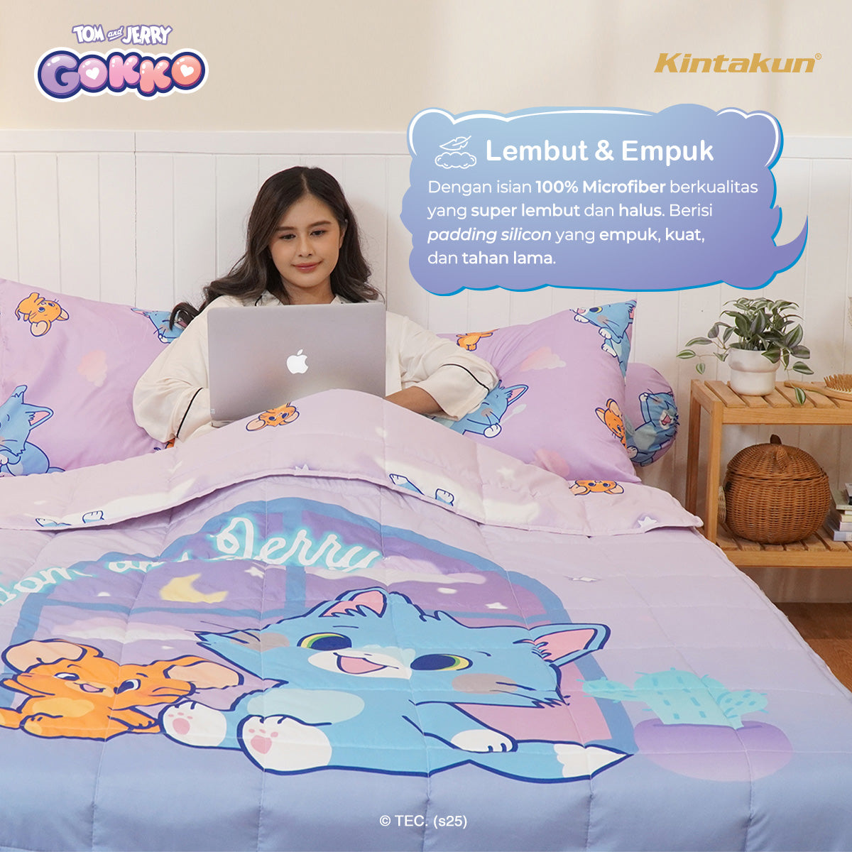Kintakun Tom And Jerry Gokko Series Travel Blanket 150 x 200 Dluxe Microfiber Good Times