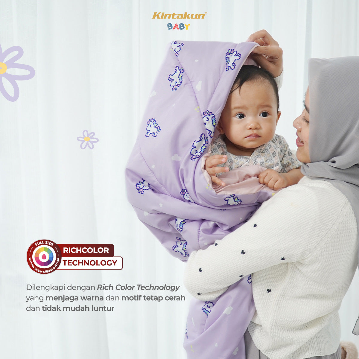 Kintakun Baby Hoodie Blanket 75 x 75