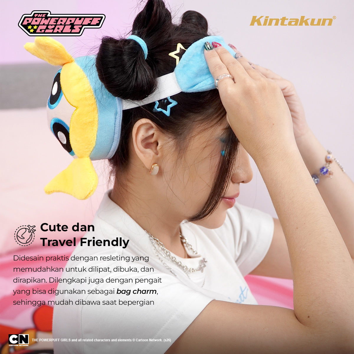 Kintakun DLUXE Eye Pillow Neck the Powerpuff Girls Varian Pretty Smart