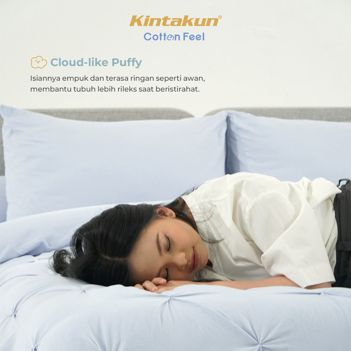 Kintakun Cotton Feel Comforter Basic & Pinch Quilt Varian Auburn