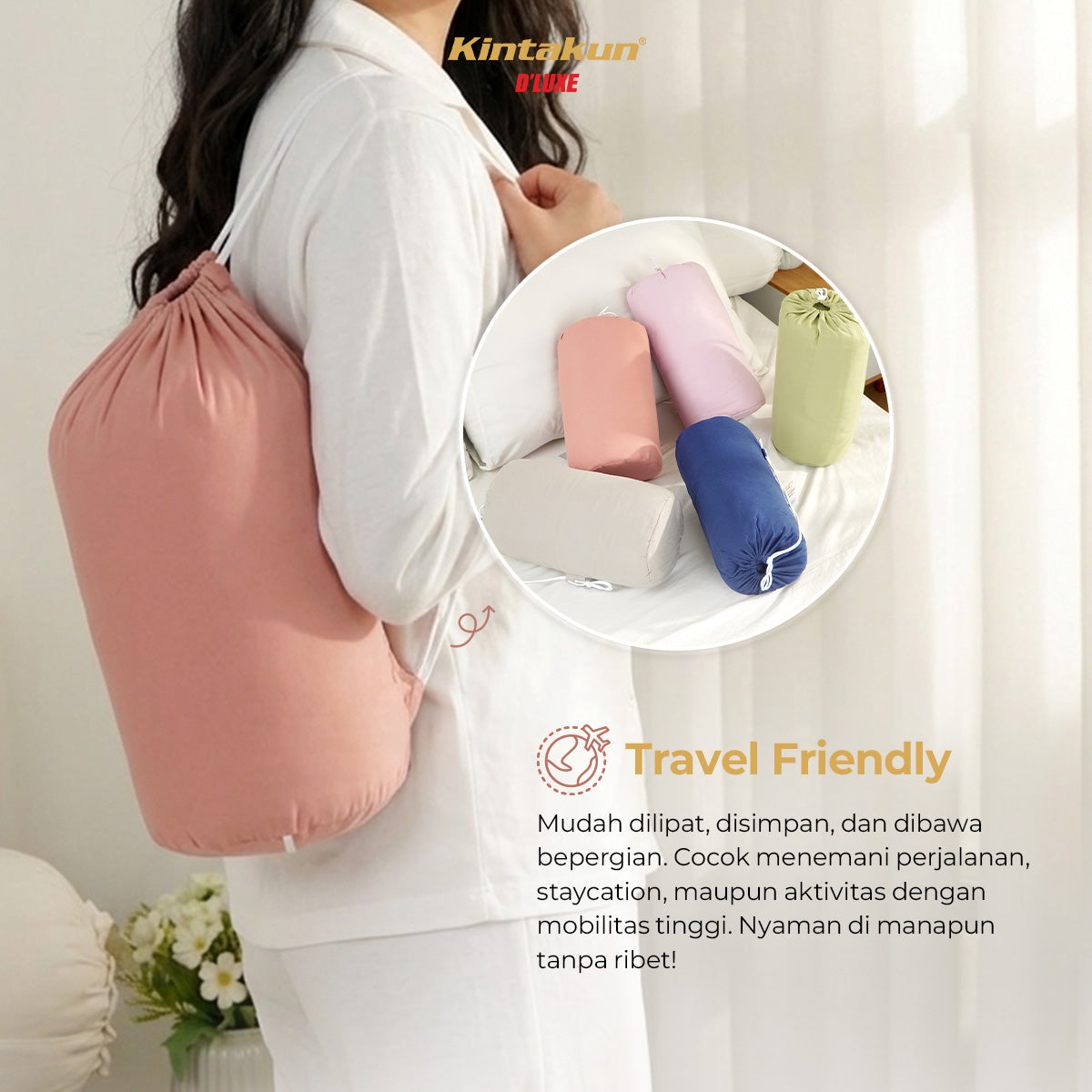 Kintakun DLUXE Ultrasonic Selimut Dual-Tone Varian Pink Nectar