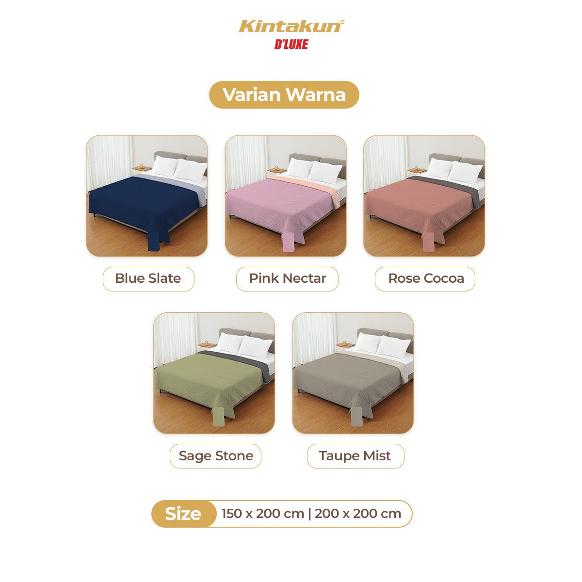 Kintakun DLUXE Ultrasonic Selimut Dual-Tone Varian Pink Nectar