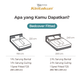 Kintakun Dluxe Bed Cover Set Fitted Digital Printing Ukuran 160 x 200