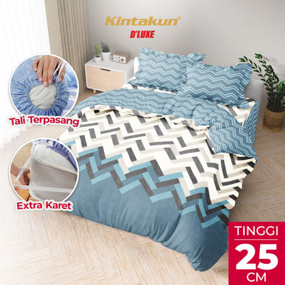 Kintakun Dluxe Bedcover Set Rumbai Jovita Tinggi 25cm