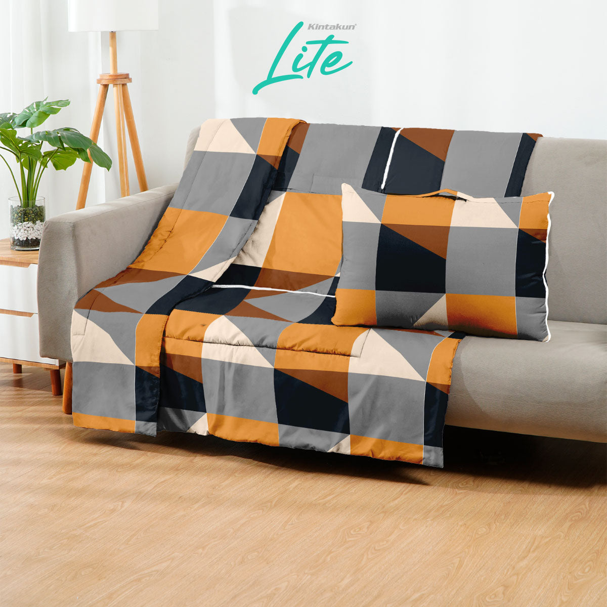 Kintakun Lite Bantal Selimut 150 x 220 Balmut 2in1 Varian Motif