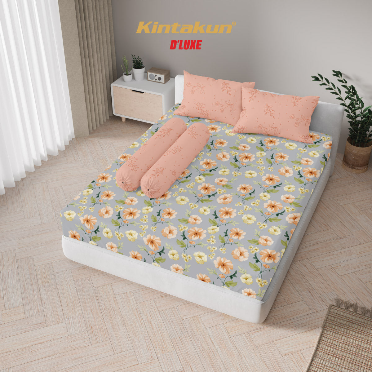 Kintakun Dluxe Sprei Fitted Keira Tinggi 25cm