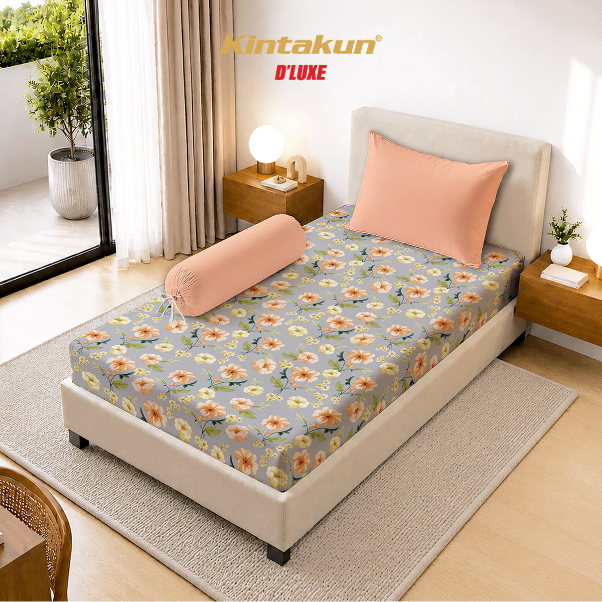 Kintakun Dluxe Sprei Fitted Keira Tinggi 30cm