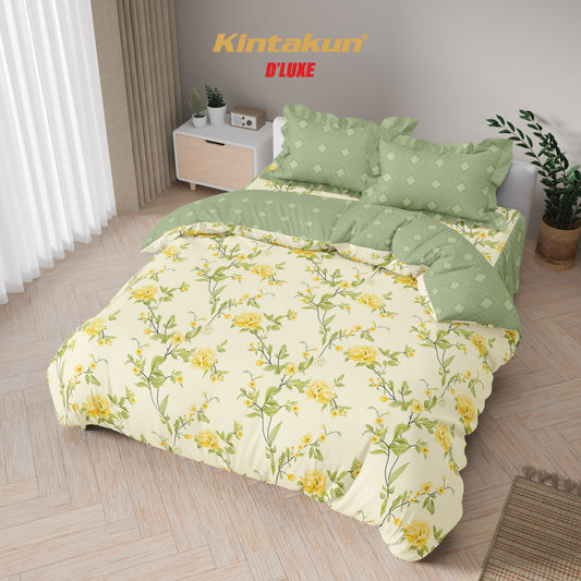 Kintakun Dluxe Bedcover Set Rumbai Kenanga Tinggi 39cm