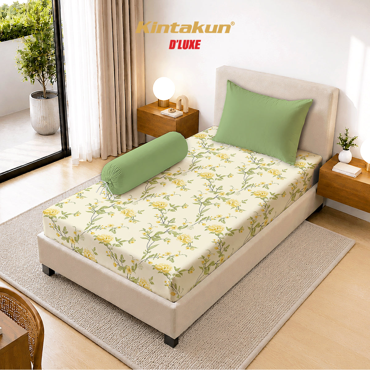 Kintakun Dluxe Sprei Fitted Kenanga Tinggi 30cm