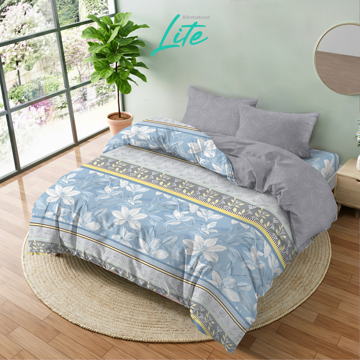 Kintakun Lite Bedcover Fitted Kenzie Tinggi 30cm