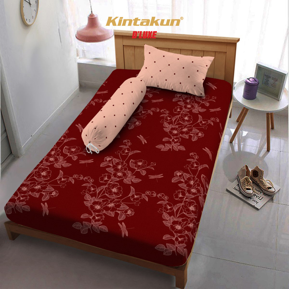 Kintakun DLUXE Sprei Set Fitted Kusuma Tinggi 20 cm