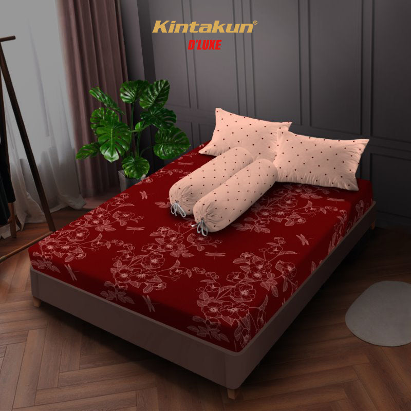 [CLEARANCE] Kintakun Dluxe Sprei Fitted 180 Motif Tinggi 20 cm - Varian Motif