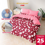 Kintakun Dluxe Bedcover Set Fitted Laras Tinggi 25cm