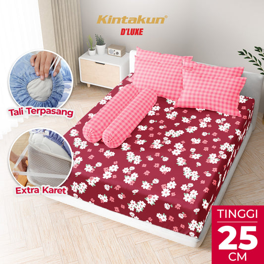 Kintakun Dluxe Sprei Fitted B4 Laras Tinggi 25cm