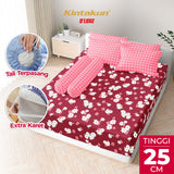 Kintakun Dluxe Sprei Fitted B4 Laras Tinggi 25cm
