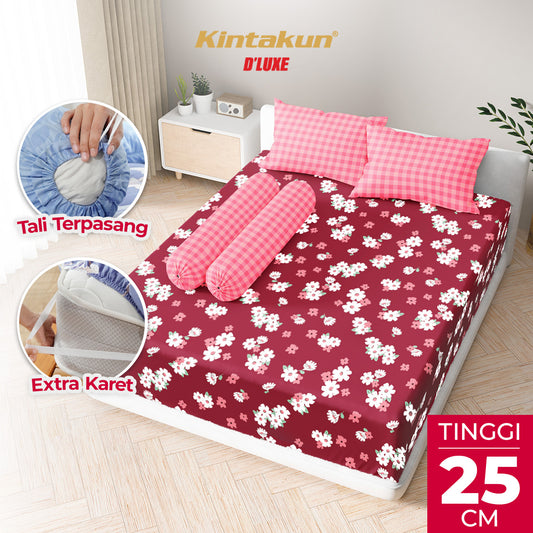 Kintakun Dluxe Sprei Fitted Laras Tinggi 25cm