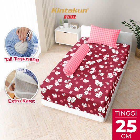 Kintakun Dluxe Sprei Fitted Laras Tinggi 25cm