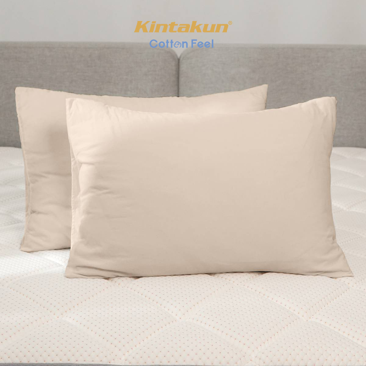 Kintakun Cotton Feel Mix & Match Sprei Pocket Varian Latte Tinggi 30 cm