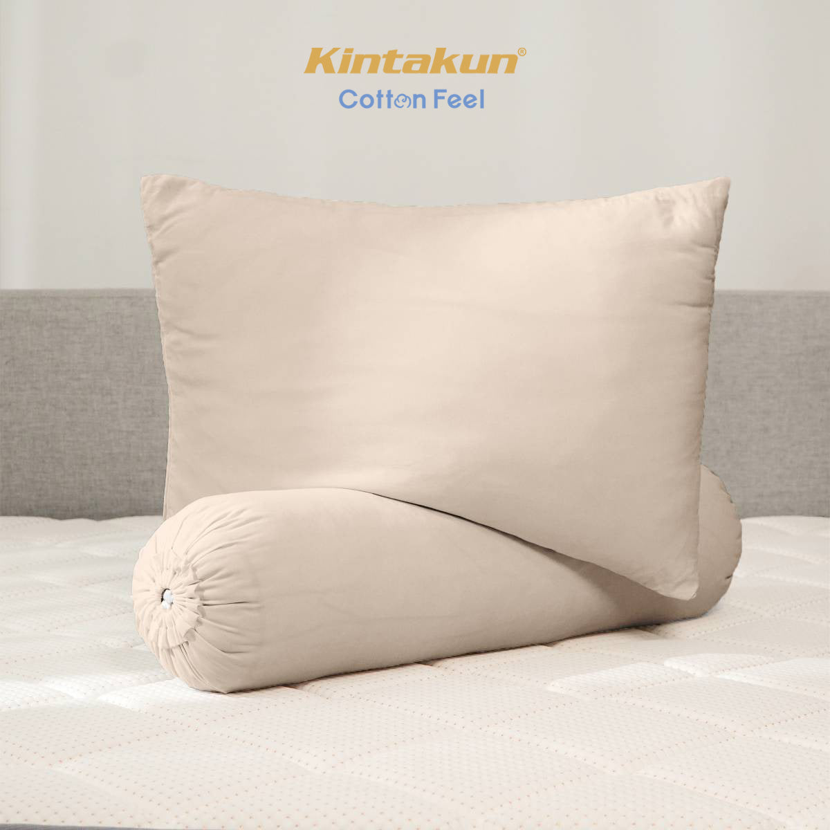 Kintakun Cotton Feel Mix & Match Sprei Pocket Varian Latte Tinggi 30 cm