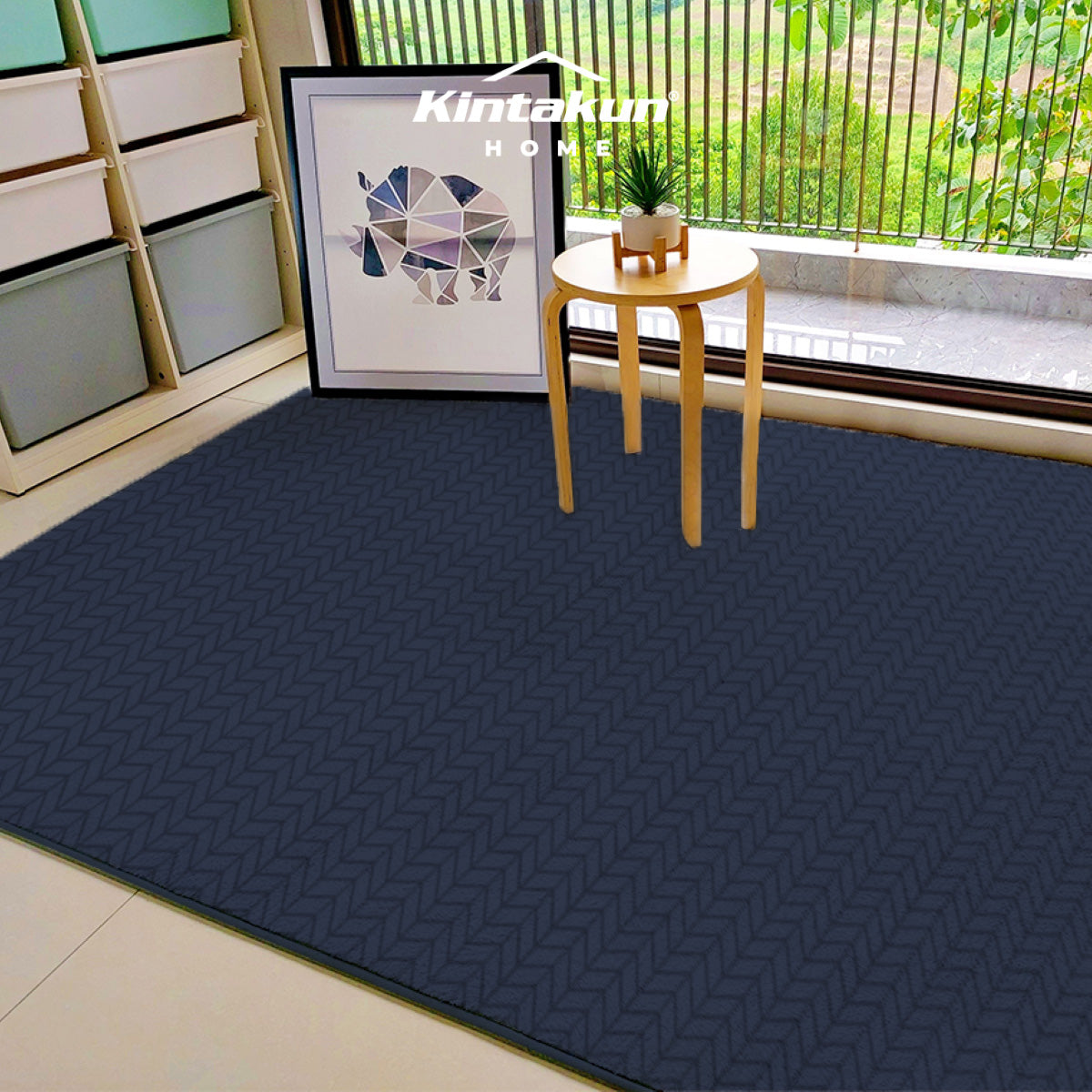 Kintakun Home Karpet Selimut Busa Jacquard 150 x 200 cm Lazuardi