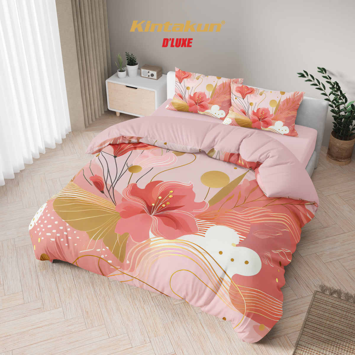 Kintakun Dluxe Sprei Set Fitted 25cm Linda