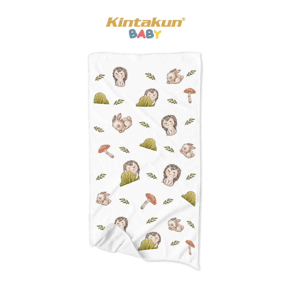 Kintakun Baby Cotton Towel Handuk Mandi Bayi Jungle Adventure 50 x 100 cm