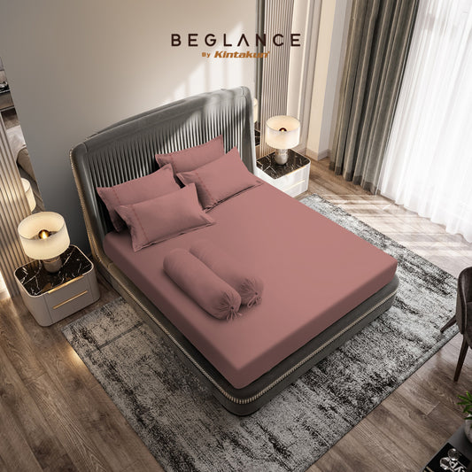 Beglance Cotton Embroidery Sprei Set 160 x 200 Tinggi 35 cm
