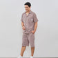 Cottonbee One Set Piyama Katun Pria Varian Cinnamon