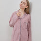 Cottonbee One Set Piyama Cotton Pria dan Wanita Varian Rose Toffee