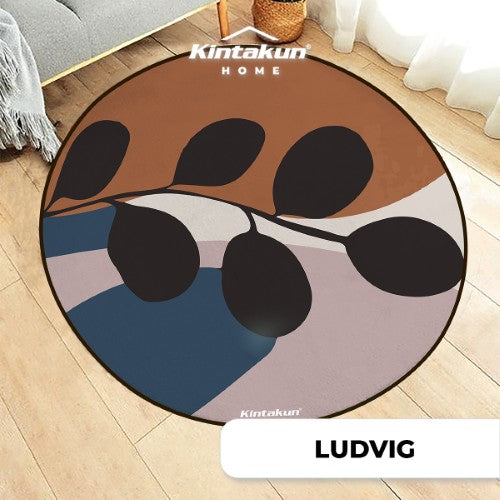 Karpet Print Lingkaran D 100 cm