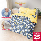 Kintakun Dluxe Bedcover Set Rumbai Lunetta Tinggi 25cm