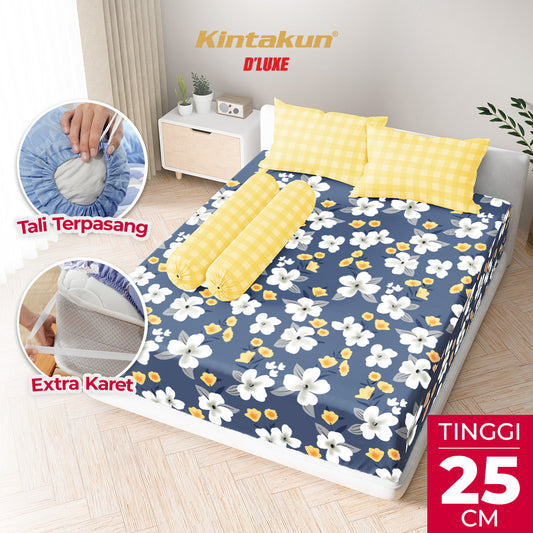 Kintakun Dluxe Sprei Fitted Lunetta Tinggi 25cm