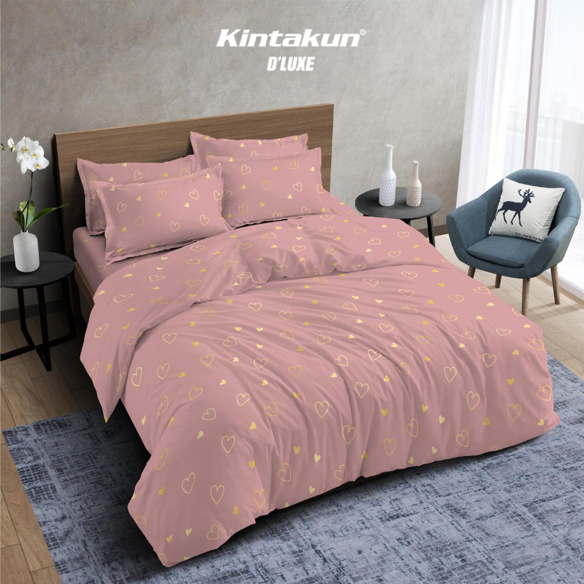 Kintakun Dluxe Gold Comforter Only Motif Lovely
