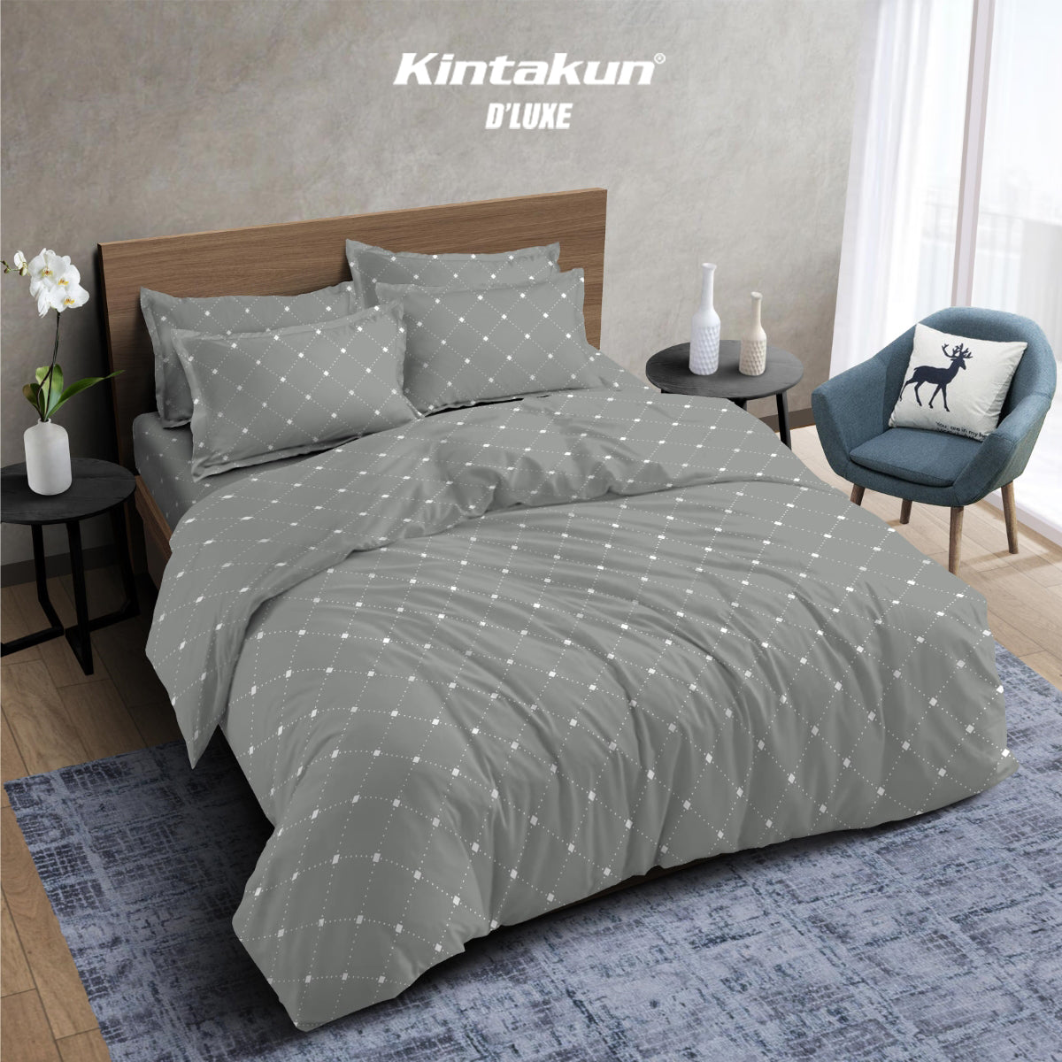 Kintakun Dluxe Gold Comforter Only 160 x 240 Varian Motif