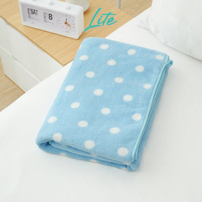 Kintakun Lite Coral Fleece Print Towel 70 x 140cm Mandy