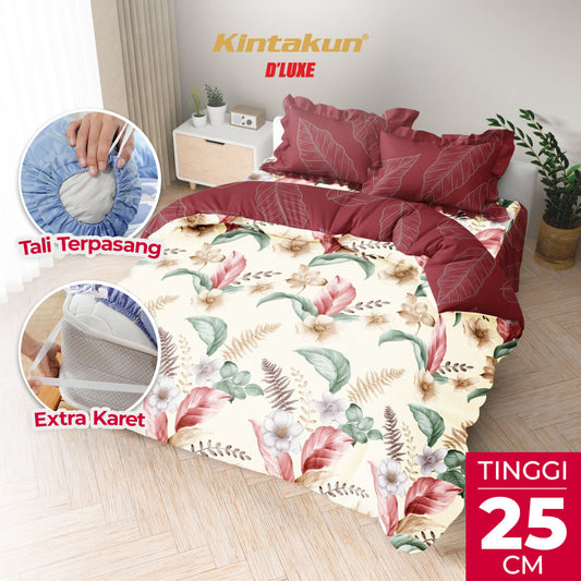 Kintakun Dluxe Bedcover Set Rumbai Marmaya Tinggi 25cm